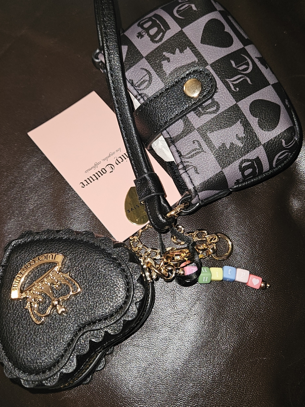 NWT Juicy Couture Sweet Break Time Mini Tab Wristlet
